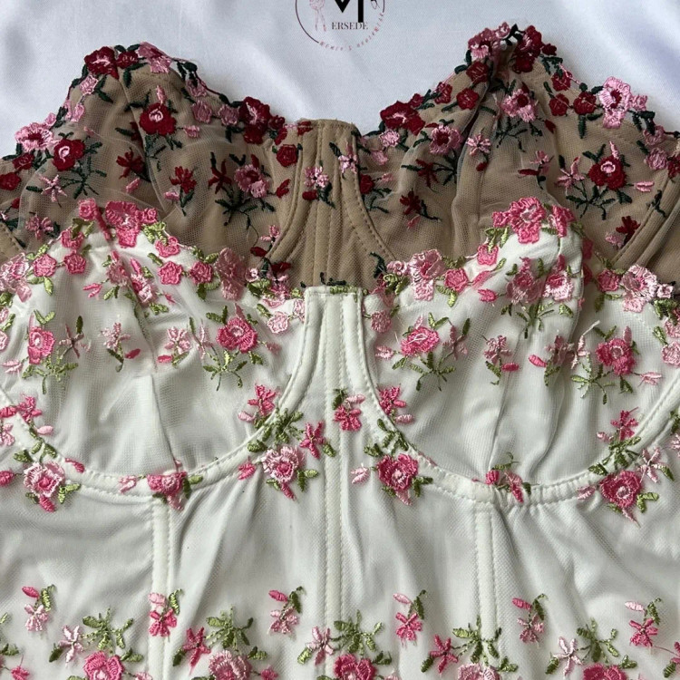 نیمتنه مجلسي زنانه دکلته غنچه